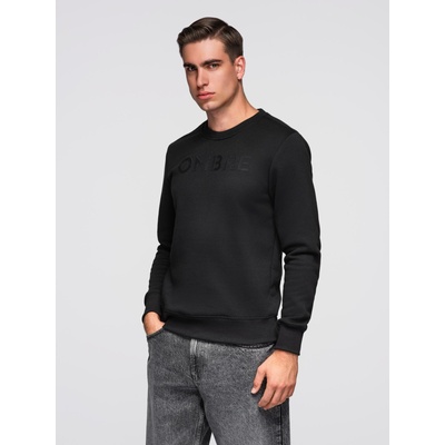 Ombre Clothing Класически мъжки суитшърт с надписи - черен V4 B1711 Ombre Clothing Ombre Clothing | Cheren | МЪЖЕ | S