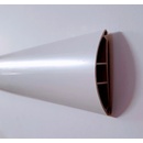 Polyprofil podlahová lišta oblá 74x20 2m šedá EIP 74020