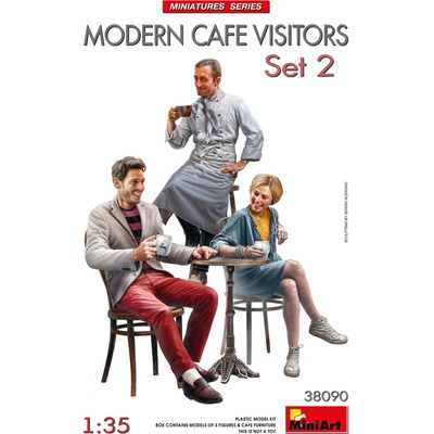 MiniArt Modern Cafe Visitors Set 2 1:35