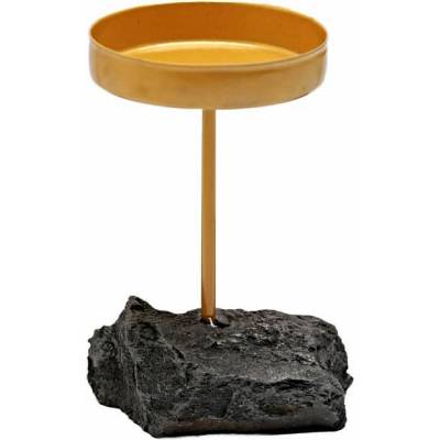 Nefertitis Svícen na čajovou svíčku Šungit NF64493 - 5 x 9 cm