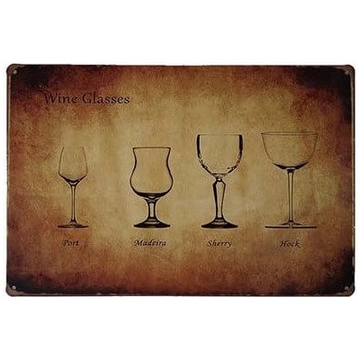 Ceduľa Wine Glasses