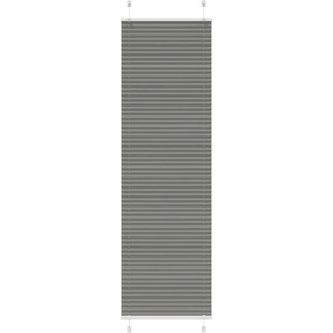 vidaXL Плисирана щора Антрацит 65x200 cm Ширина на плата 64, 4 cm (4015102)