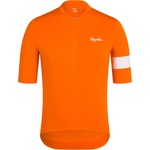 Rapha Мъжка фланелка с къс ръкав за колоездене Rapha Core Jersey Cycling jersey - Bright Orange / White - размер M (056-3756-0212)