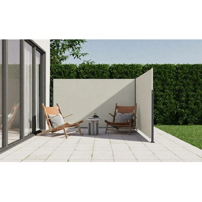 BestBerg BBSU-2S300BG Dvojitá zatahovací markýza/boční zástěna 180 x 600 cm béžová
