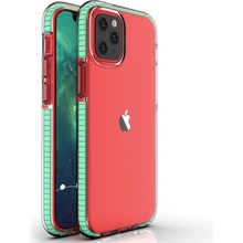 Hurtel Jarné kryt gélové s farebným rámom iPhone 12 mini mint