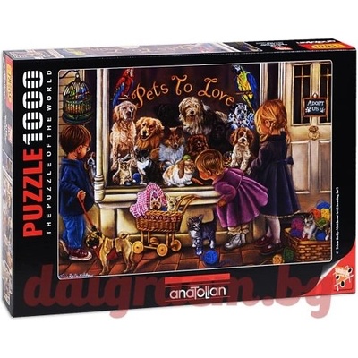 Anatolian Пъзел anatolian 3186 - 1000 части - Деца и животни (p3186)