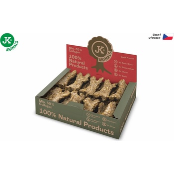 JK ANIMALS Kosť Natural s pestrecom a tekvicou 27 ks 10 cm 650 g