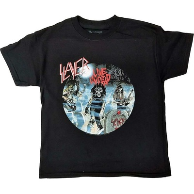 Tričko metal Rock Off Slayer Live Undead čierna