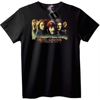 NOONEBRAND Тениска Пирати от Карибско море В края на света - 2XL, Black