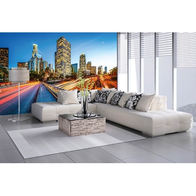 DIMEX ART Самозалепваща се флизелинова фототапета лос анджелис през нощта 375 x 250 см