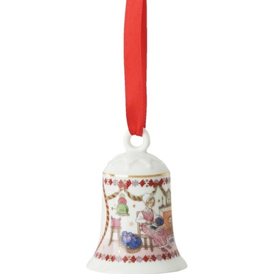 Rosenthal Porcelánová ozdoba na stromček Zvonček, Vianočná hostina, 7 cm 02250-722201-27920