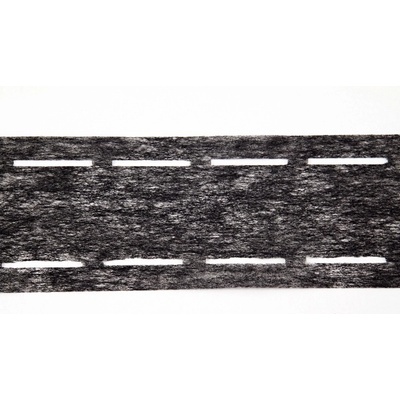 Zažehľovací vlizelínový opasok - šedý - šírka 6 cm ( 1cm / 4 cm / 1cm ) - 42 g/m2