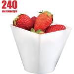  10 бр. бели пластмасови купички 240 мл (БЕЛИ mc.24)