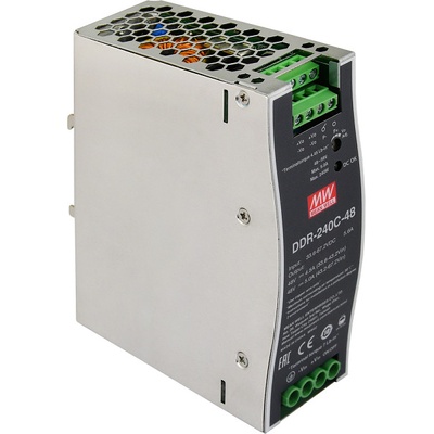 MeanWell DDR-240C-48, DC/DC menič, 48V, 5A, 240W, DIN