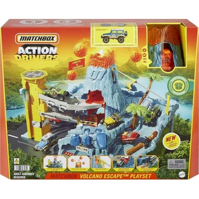 Matchbox Skutočné Dobrodružstvo Sopka Sada svetla a zvukov HHW21