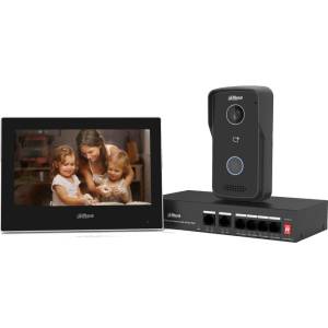  Комплект еднофамилна видеодомофонна система Dahua KTP03/VTO2111D-P-S3/VTH2621G-P