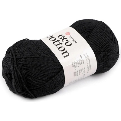 Pletací příze Eco-Cotton 100 g Varianta: 13 (761) černá, Balení: 1 ks 55046/138279/263231