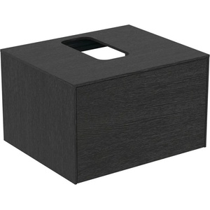 Ideal Standard Atelier Conca стенен долен шкаф, тъмен дъб, 1 чекмедже и плот с централен изрез 60 см (T3928Y4)