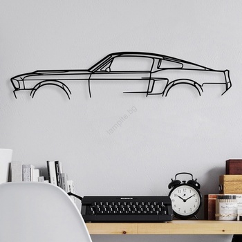 Asir Декорация за стена 70x15 см кола метал (AS1961)