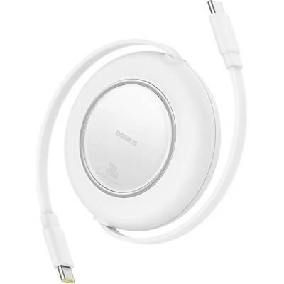 Baseus Разтягащ се USB-C към USB-C кабел - Baseus Free2Pull Retractable USB-C to USB-C Cable 100W (бял) (200 см) (P10364500213-01)