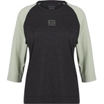 Stoic Дамска фланелка с къс ръкав за колоездене Stoic Women's PerformanceMerino LofsdalenSt. MTB 3/4 Tee Cycling jersey - Light Agave Green / Black - размер XS (156-2839-0211)