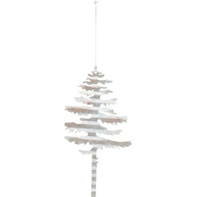Kovová vianočná ozdoba priemer 17,5 cm TREE House Doctor strieborná