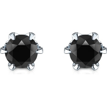 SAVICKI The Journey обеци: бяло злато. черни диаманти