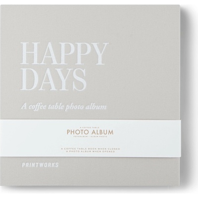 Fotoalbum HAPPY DAYS, strieborná, Printworks