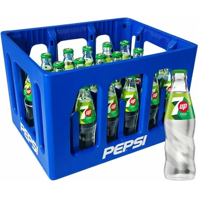 7UP zero sugar sklo 24 x 250 ml