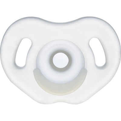 Wee Baby Силиконова залъгалка Wee Baby, - Full Silicone, 0-6 месеца, бяла (561)