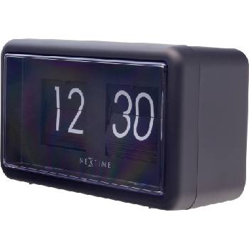 NeXtime Стенен или настолен часовник Small Flip черен (5228ZW)