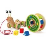 Hape Дървен сортер за дърпане Hape - Охлюв (H0349)