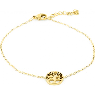 BRUNOshop.cz Nastavitelný náramek STROM ŽIVOTA GOLD S3729