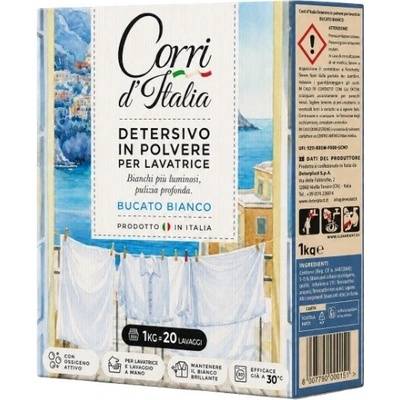 Corri d'Italia prací prášek Bucato Bianco 1 kg 20 PD