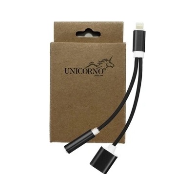 ADAPTÉR HF/AUDIO + NABÍJENÍ IPHONE LIGHTNING, černá