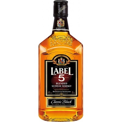 Label 5 40% 0,5 l (holá láhev)