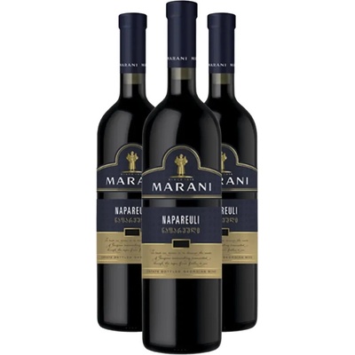 Marani NAPAREULI červené suché víno 3 x 0,75 l (holá lahev)