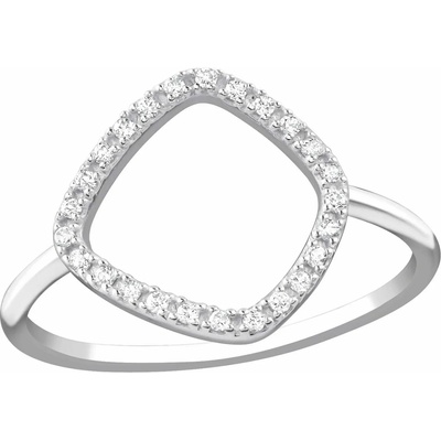 Bijutanki Сребърен Пръстен - Фигура с Камъни