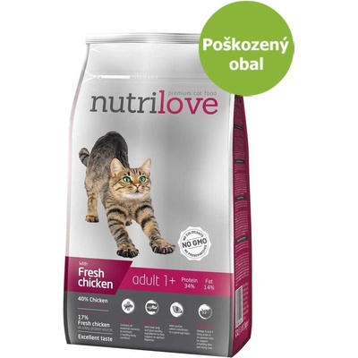 Nutrilove kočka ADULT fresh kuřecí 1,5 kg