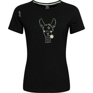 Chillaz Дамска тениска Chillaz Women's Valencia Happy Alpaca T-shirt - Black - размер 34 (EU) (916-7362-0112)