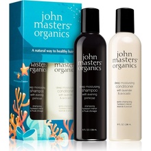 John Masters Organics Dry Hair Set šampón pre suché vlasy 236 ml + kondicionér pre suché a poškodené vlasy 236 ml