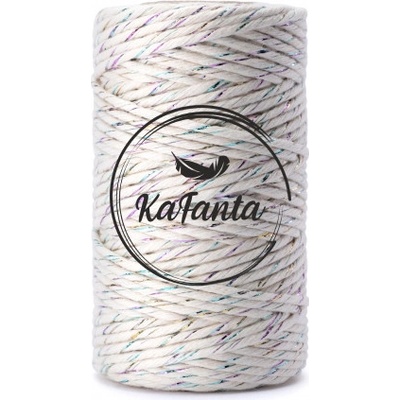 Macrame priadza KaFanta PREMIUM 3mm/100m - natural rainbow