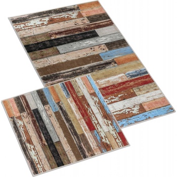 Brotex sada předložek 3D 60 x 100 +60x50cm BEZ VÝKROJE dřevěná podlaha