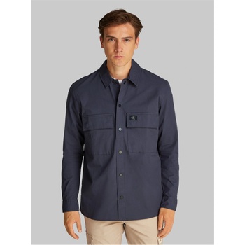 Image 1 of Calvin Klein Jeans Риза с дълъг ръкав Calvin Klein Jeans Men's Cargo Cotton Long Sleeve Relaxed Fit Overshirt - India Ink