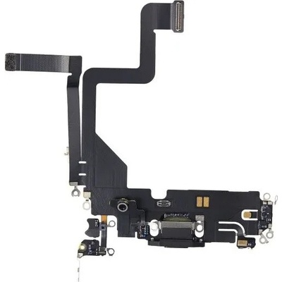 Apple iPhone 14 Pro - Nabíjecí Konektor + Flex Kabel (Space Black), Space Black