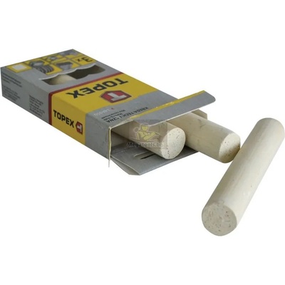 TOPEX Креда техническа ф13 х 85mm бяла 3броя комплект Topex 34229