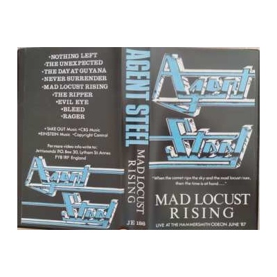 Agent Steel - Mad Locust Rising CD