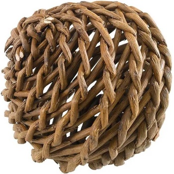 Ferplast Nibbling Toy - Играчка за зайци и морски свинчета за гризане - вплетено дърво. 12 см