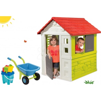 Smoby 310069 domček Nature so zasúvacou okenicou a mriežkovaným oknom 127 cm vysoký