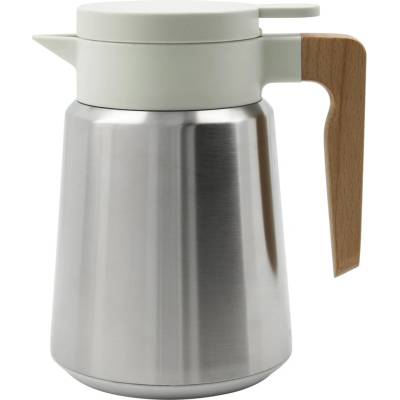 House Doctor termoska Cole Silver 1 l stříbrná barva dřevo kov
